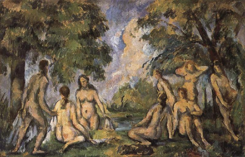 Paul Cezanne Bath De oil painting picture